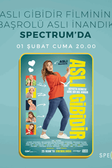 Aslı Gibidir Filminin Başrolü Aslı İnandık Spectrum'da